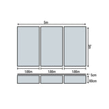 HART Air Cell Mat - 5m x 3m x 60cm 3 Base Mesh Top + Wear Pad Royal - Hart Sport NZ