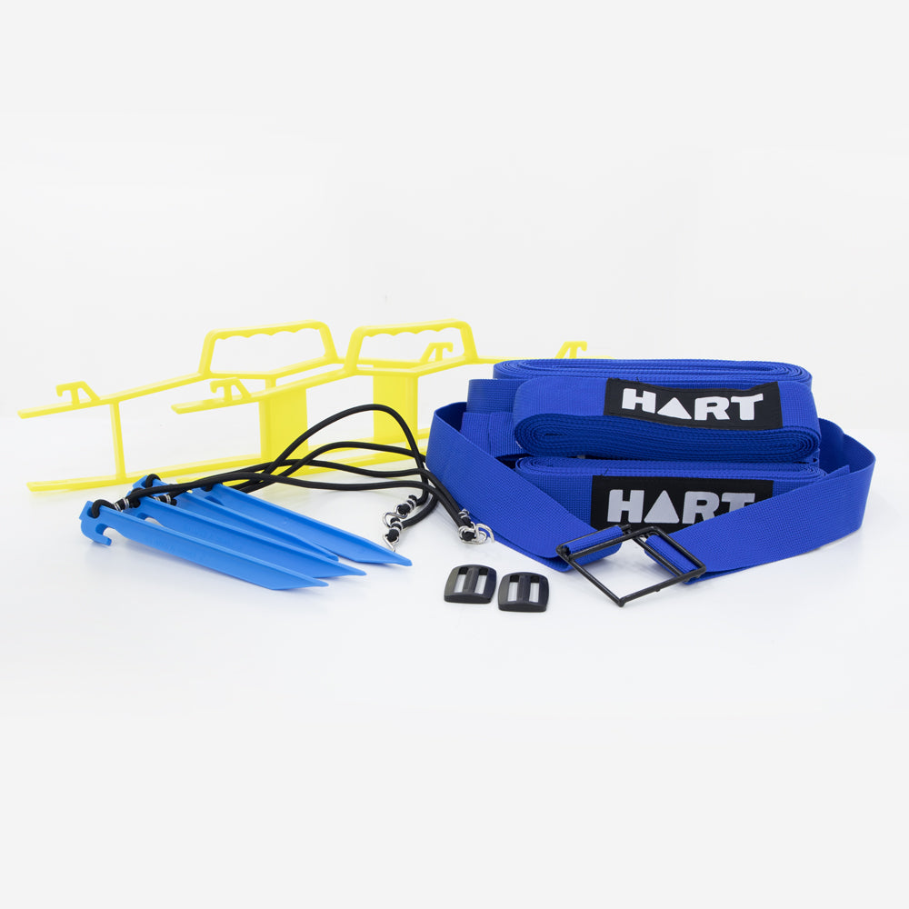 Hart Sport NZ Volleyball Court Set Marking Set with boundary lines and markers for volleyball court setup.