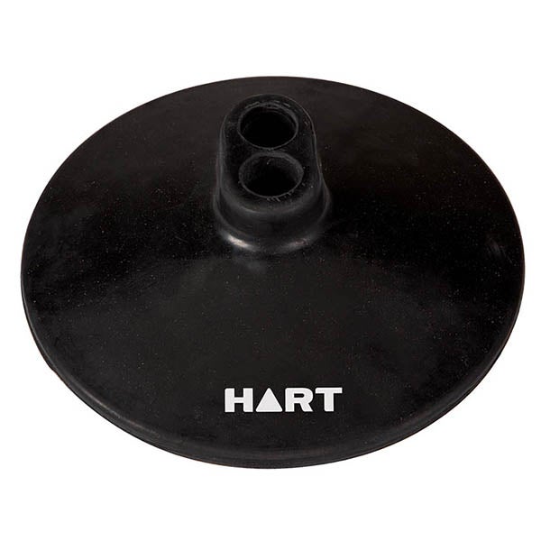 Hart Sport NZ HART 2 Hole Rubber Pole Base for agility poles, featuring durable rubber construction and secure mounting design.