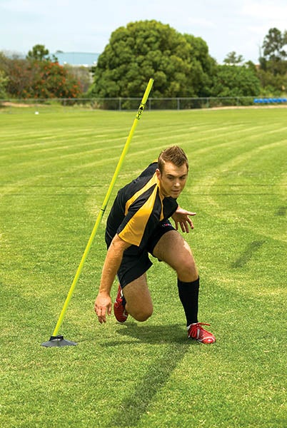Hart Sport NZ 2-hole rubber pole base for agility poles, durable and stable support for sports training and agility drills.