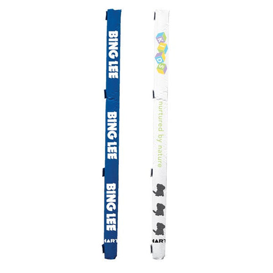 HART Flat Netball Post Pads - 25mm - Custom Printed (pair) - Hart Sport NZ