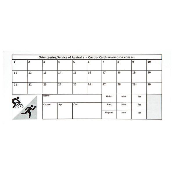 Control Punch Cards - Hart Sport NZ