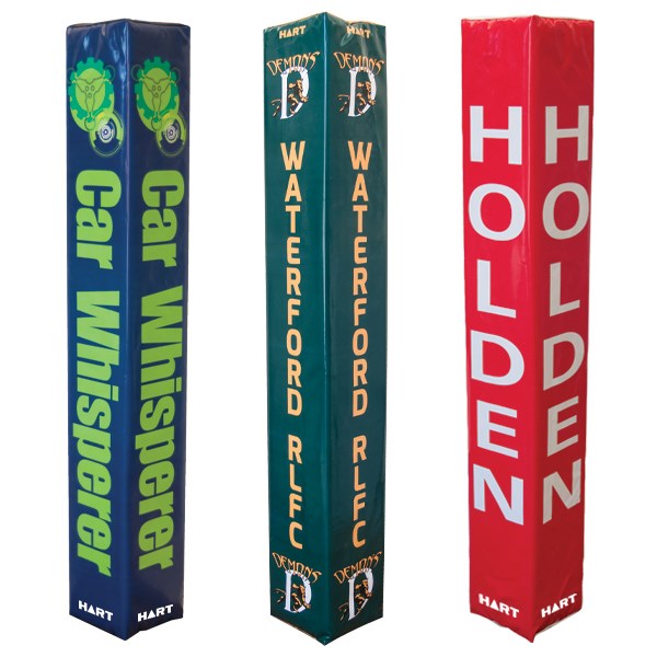 HART Square Rugby Post Pads 25cm - Custom Printed (set of 4) - Hart Sport NZ