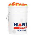HART Bucket of Low Compression Tennis Balls - Yellow/Orange - Hart Sport NZ