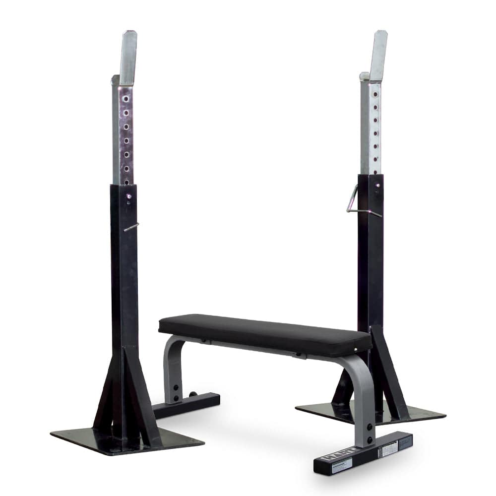 HART Pro Squat Stand Combo Flat Bench - Hart Sport NZ