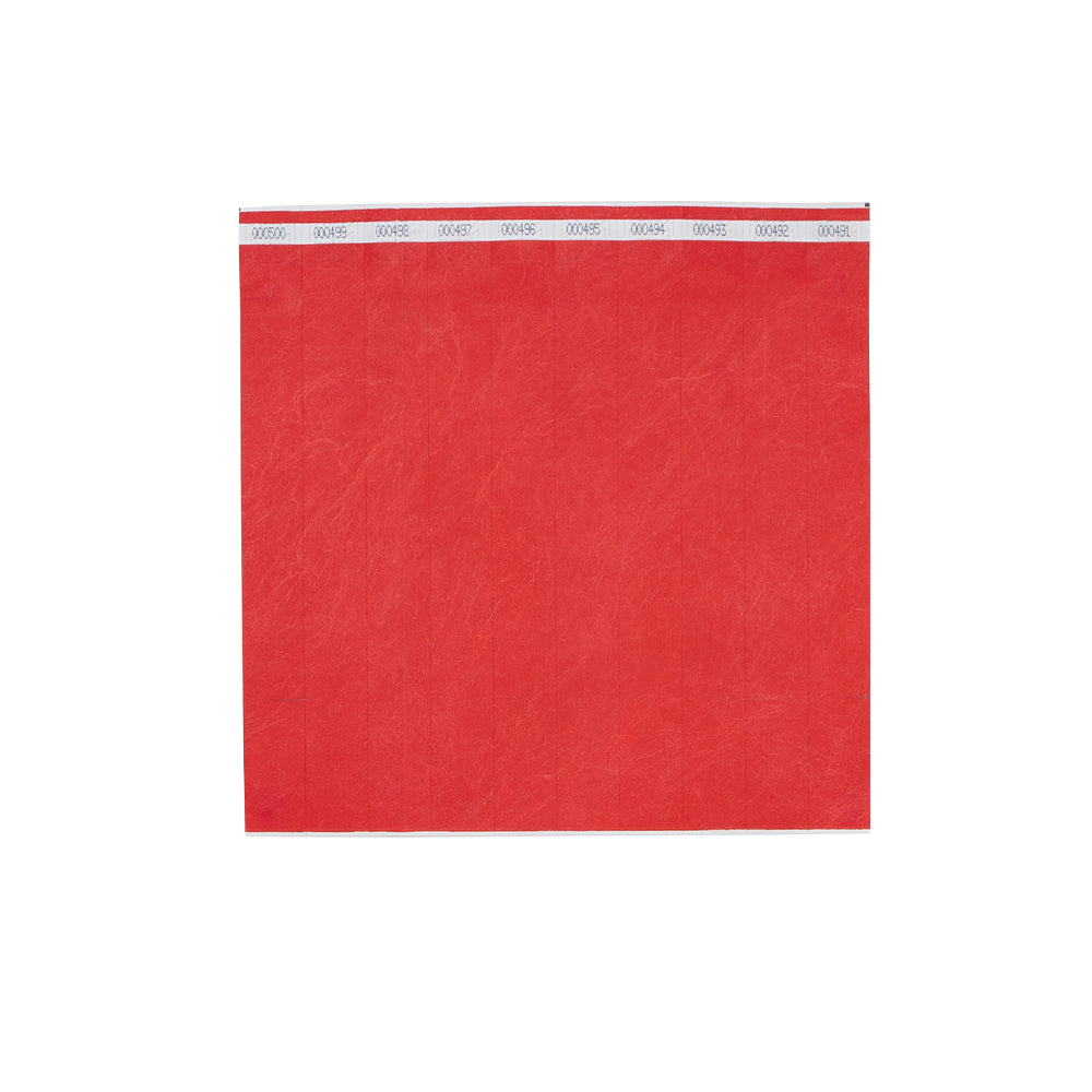 Disposable Wrist Bands Red x 100 - Hart Sport NZ