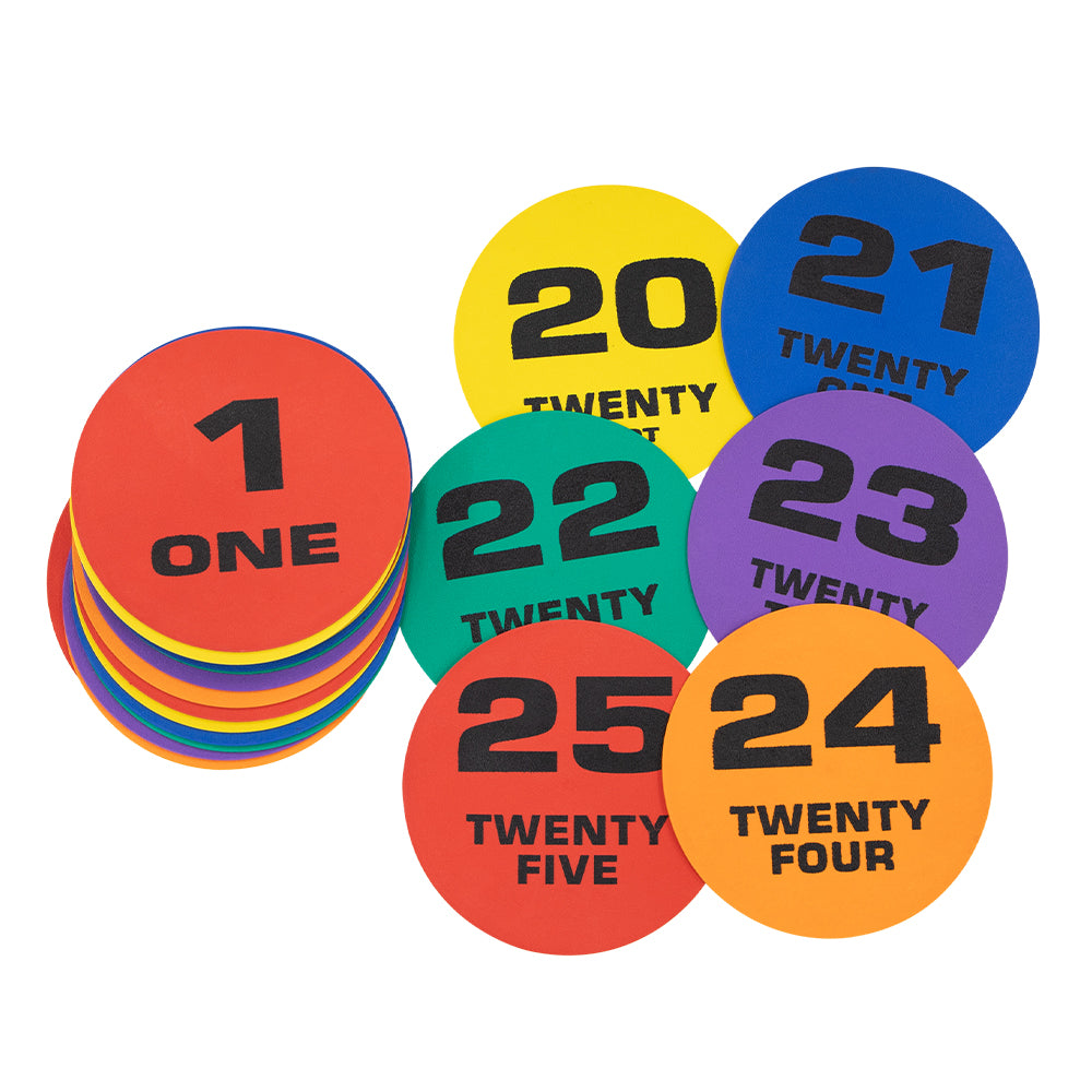 HART Marking Spot Discs Numbered 1 to 25 - Hart Sport NZ