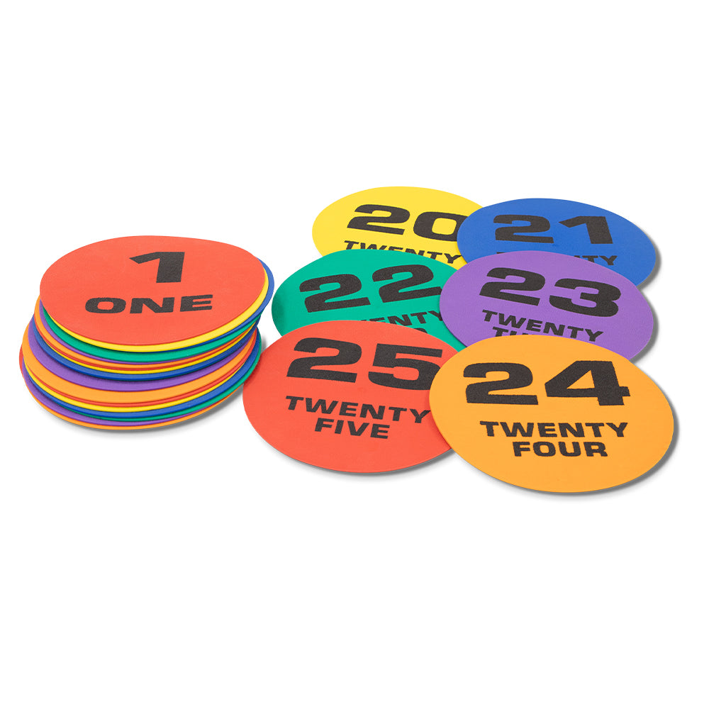 HART Marking Spot Discs Numbered 1 to 25 - Hart Sport NZ