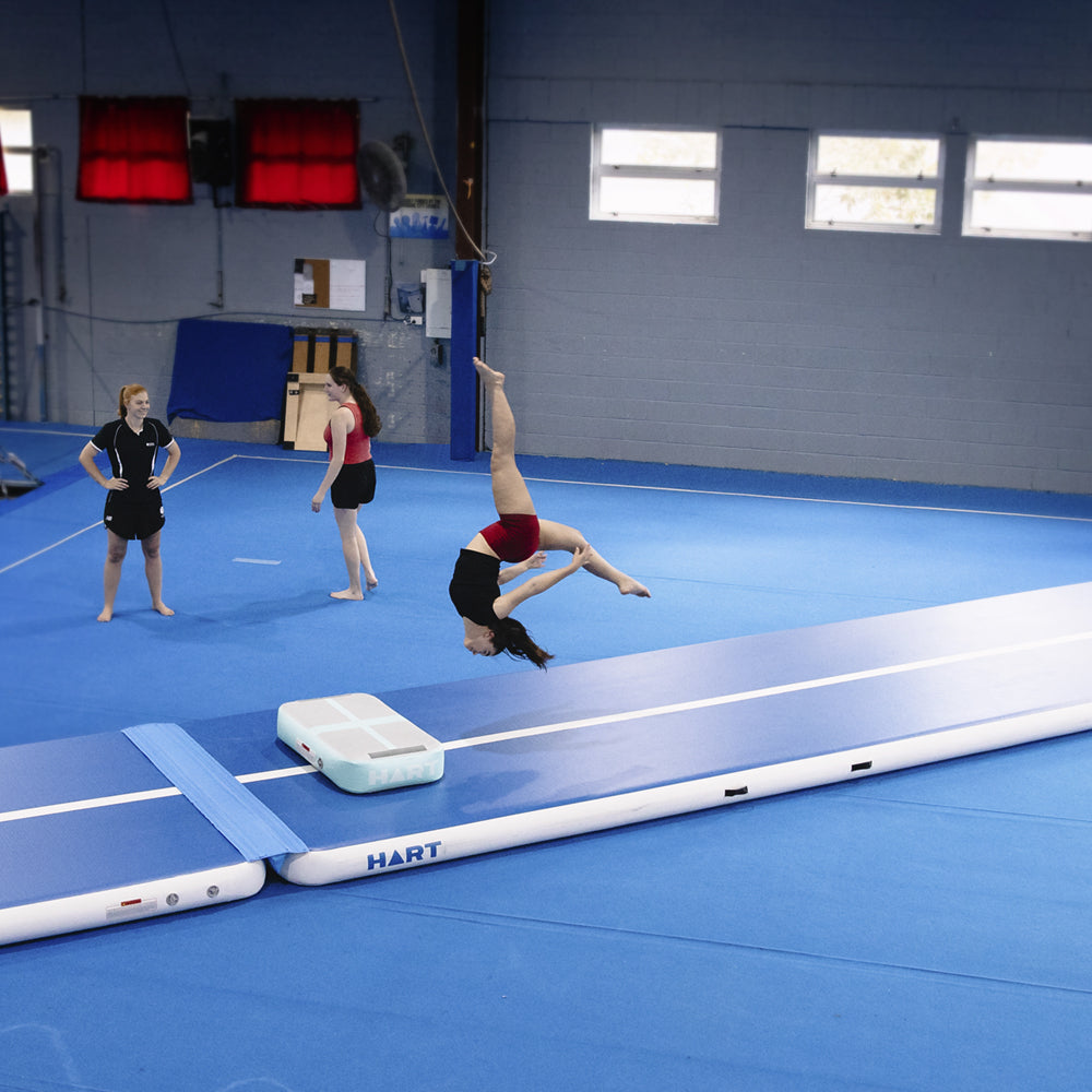 HART Air Track 10m x 2m x 20cm White/Blue - Hart Sport NZ