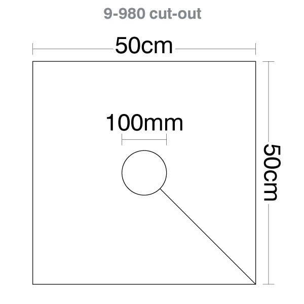 HART Square Rugby Post Pads 50cm 100mm cut out - Custom Printed (set of 4) - Hart Sport NZ