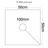 HART Square Rugby Post Pads 50cm 100mm cut out - Custom Printed (set of 4) - Hart Sport NZ