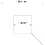 HART Square Post Protector 150mm Square Cut Out 35cm - Royal Blue (single pad) - Hart Sport NZ