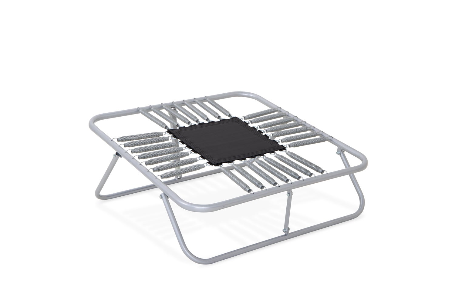 Hart Sport NZ HART Gym Mini Trampoline used for gymnastics training and coach aid, featuring a round jumping surface and safety padding.