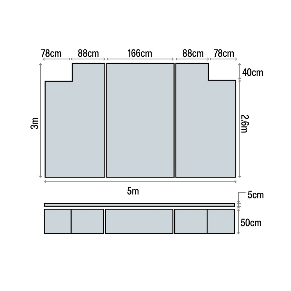 HART Cut Out High Jump Mat 500 - 50cm High - Hart Sport NZ