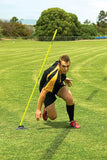 Hart Sport NZ 2-hole rubber pole base for agility poles, durable and stable support for sports training and agility drills.