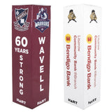 Custom Printed - HART Square Rugby Post Pads 50cm - 150mm Cut Out - HART Sport