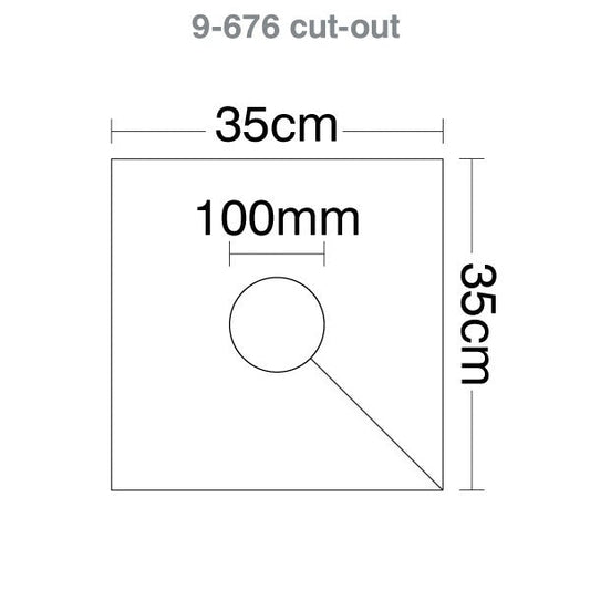 Custom Printed - HART Square Rugby Post Pads 35cm - 100mm Cut Out