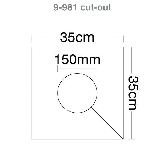 Custom Printed - HART Square Rugby Post Pads 35cm - 150mm Cut Out