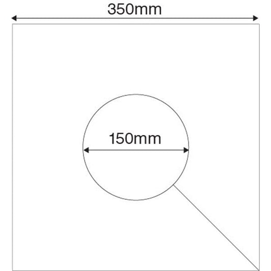 HART Square Post Protector 150mm Round Cut Out 35cm - Royal Blue (single pad) - Hart Sport NZ
