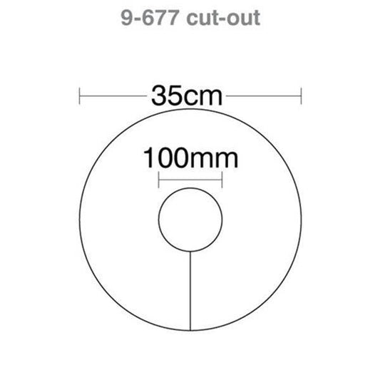 HART Round Rugby Post Pads 35cm - 100mm Cut Out