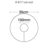 HART Round Rugby Post Pads 35cm - 100mm Cut Out (set of 4)